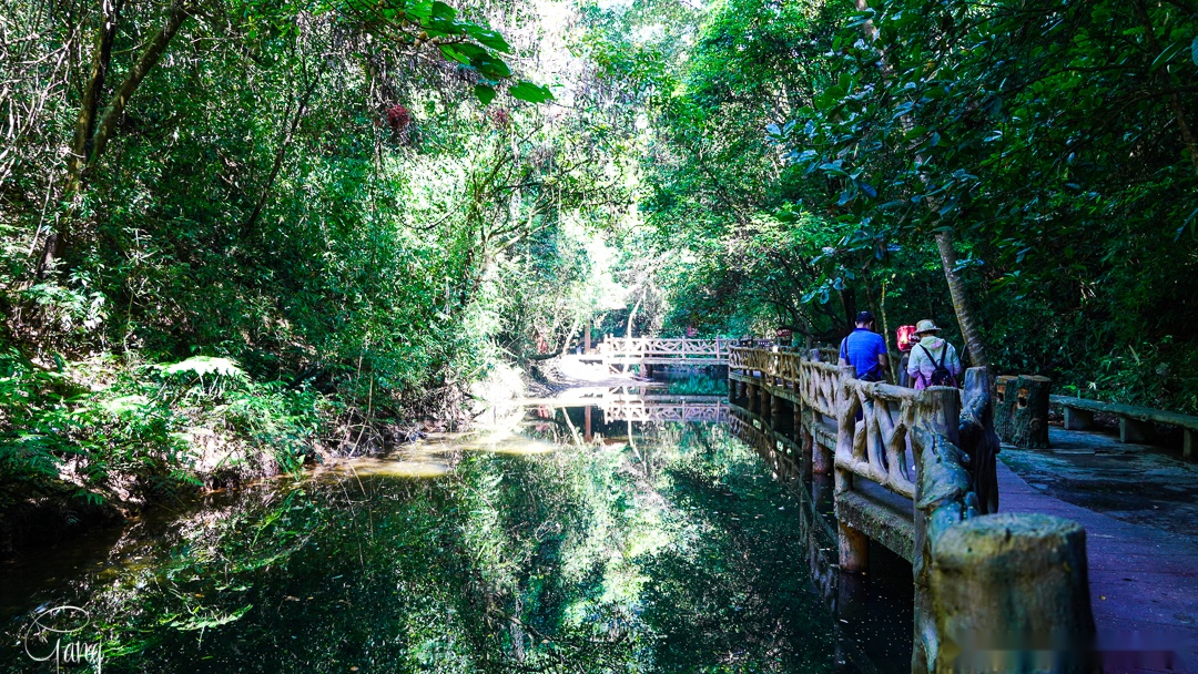 广西融水形似两条龙的山形，取名双龙沟，如今游玩项目精彩