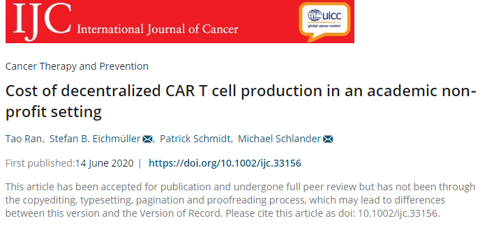 来了！高达300多万的CAR - T细胞疗法，未来价格可以降到多少？《IJC》最新测算